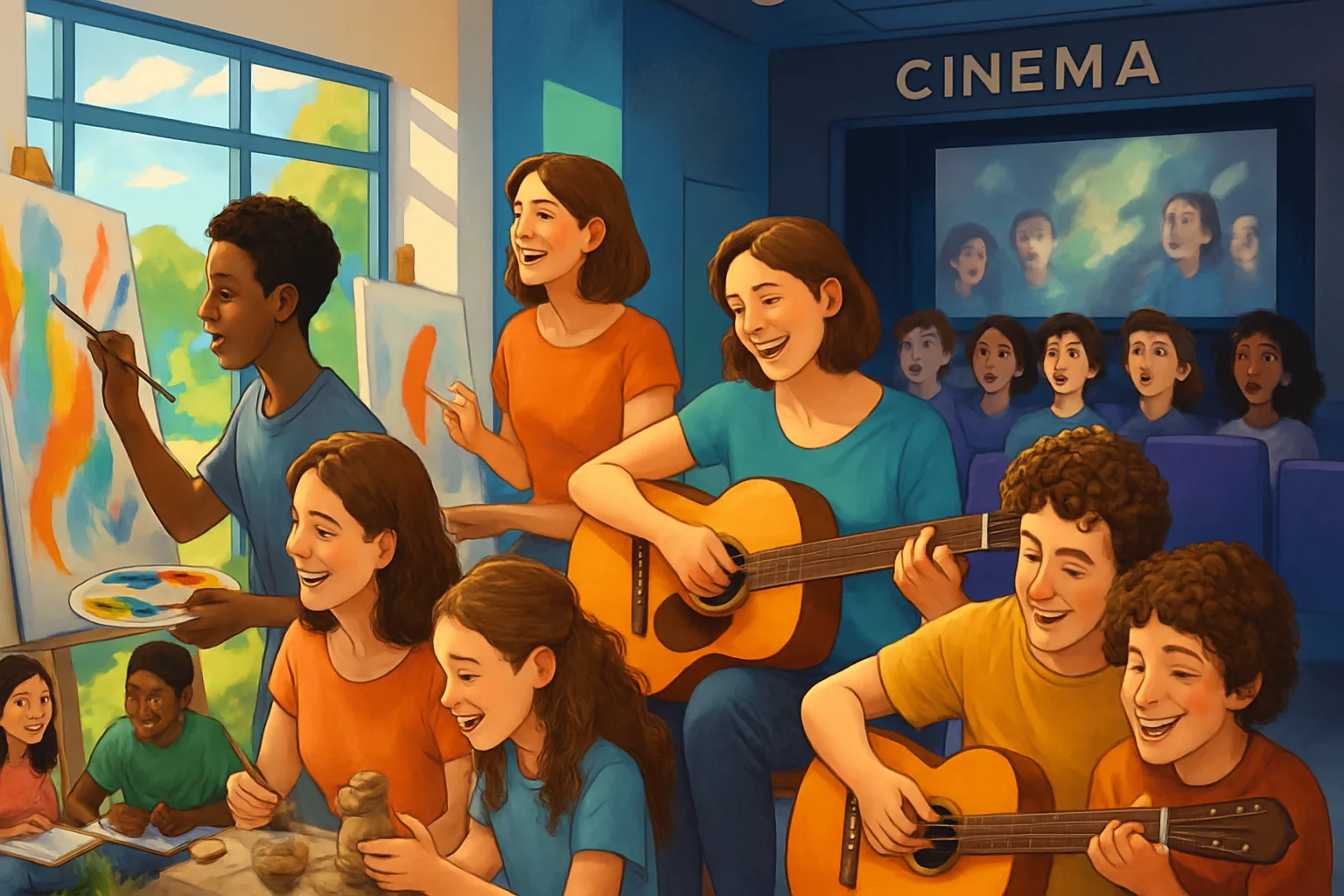 Expressão Criativa Adolescente: Liberando Emoções pela Arte